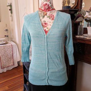 Maurices Three Quarter Button Down Cardigan